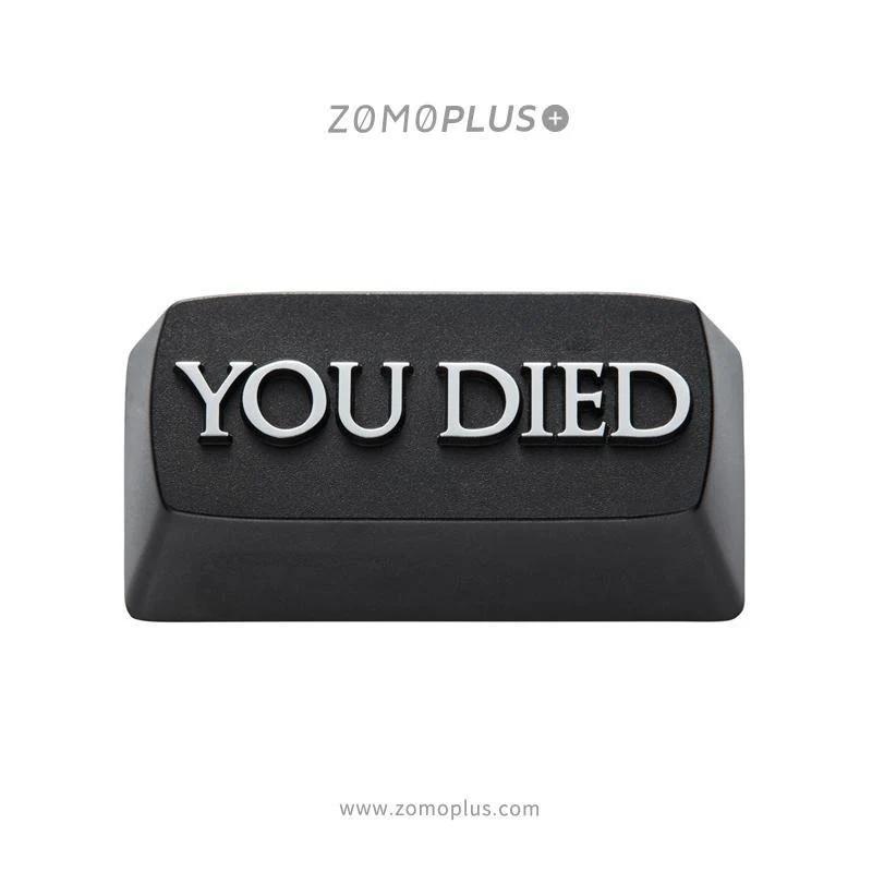 ZOMO Plus YOU DIED Aluminum Artisan Keycap - أكسسوار لوحة مفاتيح